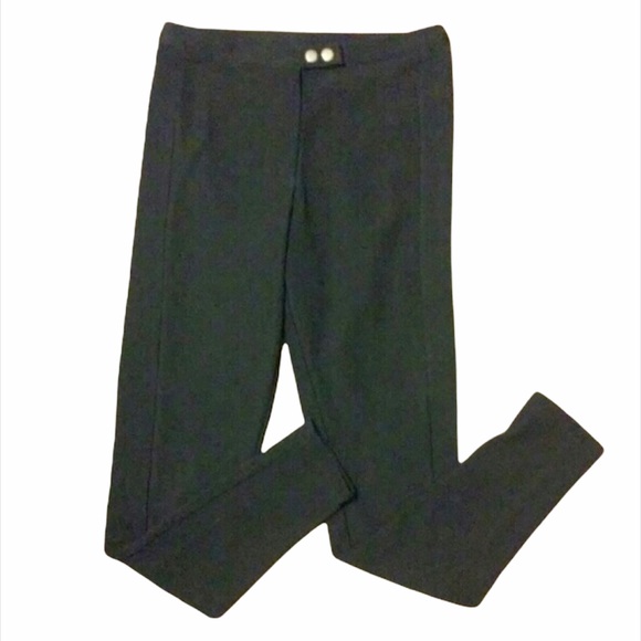 H&M Black Ribbed Knit High Waist Riding Style Pant Legging - Picture 4 of 8